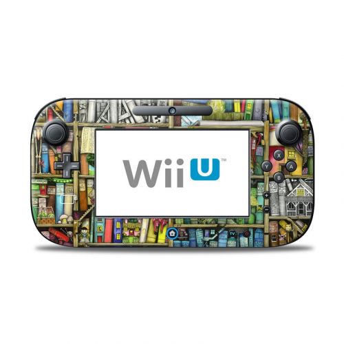 Bookshelf Nintendo Wii U Controller Skin