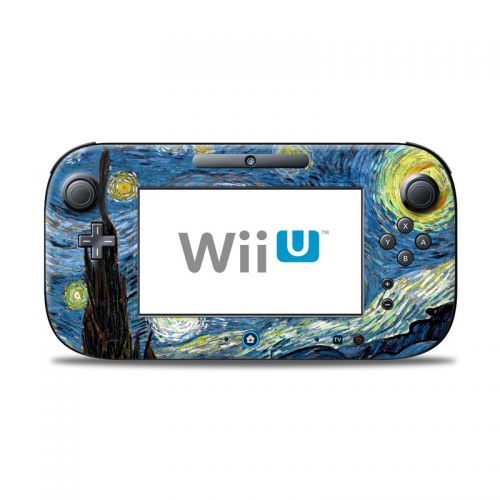 Starry Night Nintendo Wii U Controller Skin