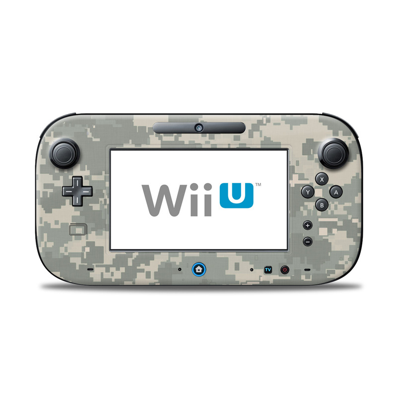 Wii U Controller Skin design of Military camouflage, Green, Pattern, Uniform, Camouflage, Design, Wallpaper, with gray, green colors