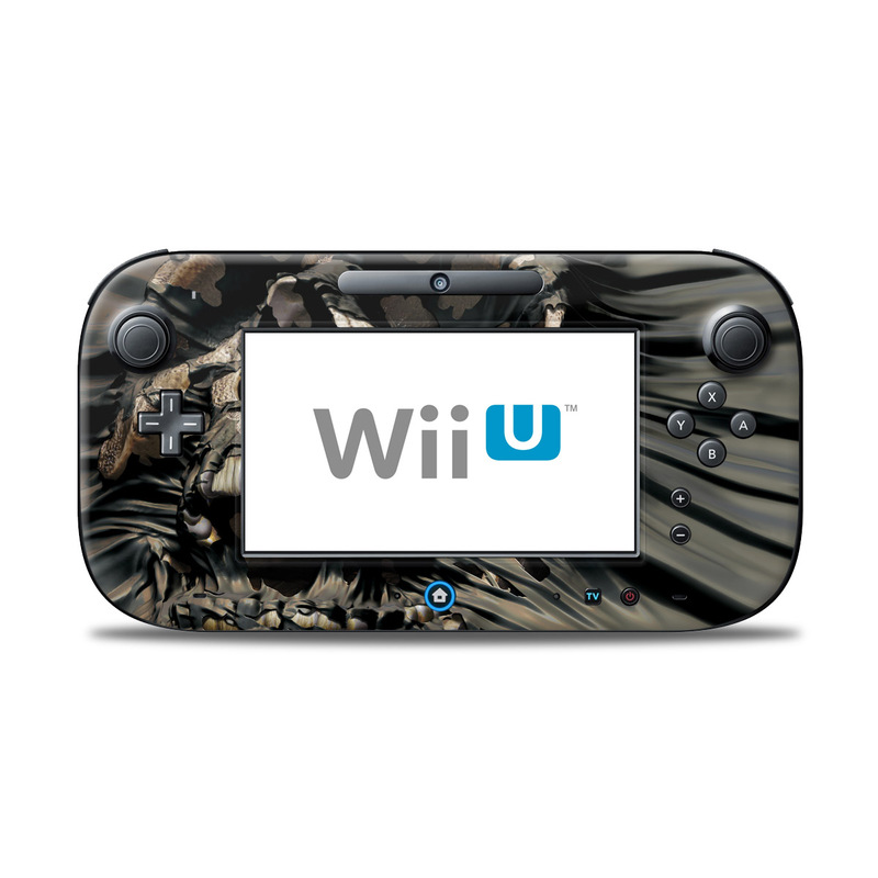 Wii U Controller Skin design of Cg artwork, Fictional character, Illustration, Demon, Fiction, Supervillain, Mythology, Art, with black, green, gray, red colors