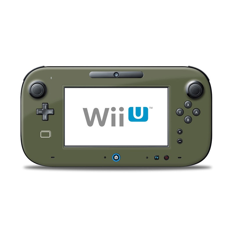 Wii U Controller Skin design of Green, Brown, Text, Yellow, Grass, Font, Pattern, Beige, with green, brown colors