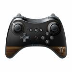 Wooden Gaming System Wii U Pro Controller Skin