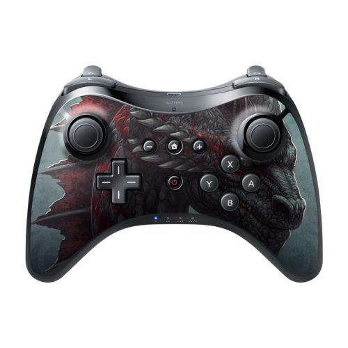 Black Dragon Wii U Pro Controller Skin