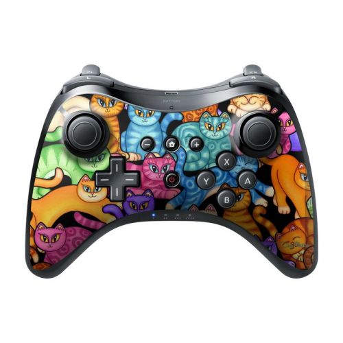 Colorful Kittens Wii U Pro Controller Skin