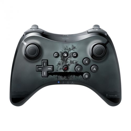 Flying Tree Black Wii U Pro Controller Skin