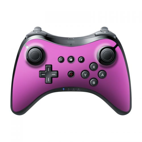 Solid State Vibrant Pink Wii U Pro Controller Skin