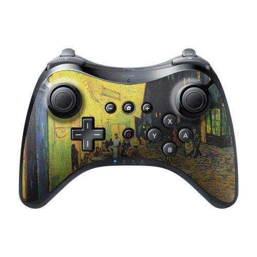 Cafe Terrace At Night Wii U Pro Controller Skin