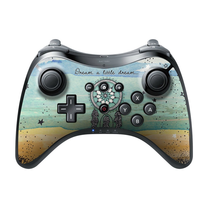 Wii U Pro Controller Skin design of Text, Sky, Font, Illustration, Plant, Art, Wildflower, sunflower, Graphics, with blue, green, yellow, orange, black colors