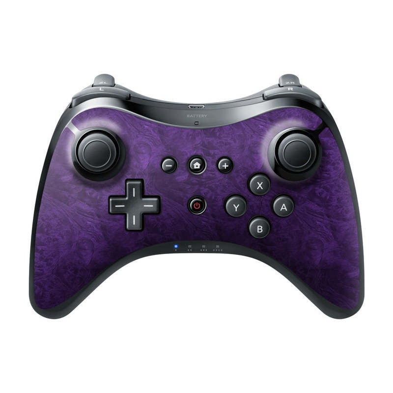Wii U Pro Controller Skin design of Violet, Purple, Lilac, Pattern, Magenta, Textile, Wallpaper, with black, blue colors