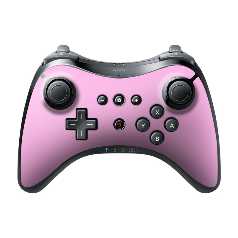 Wii U Pro Controller Skin design of Pink, Violet, Purple, Red, Magenta, Lilac, Sky, Material property, Peach, with pink colors