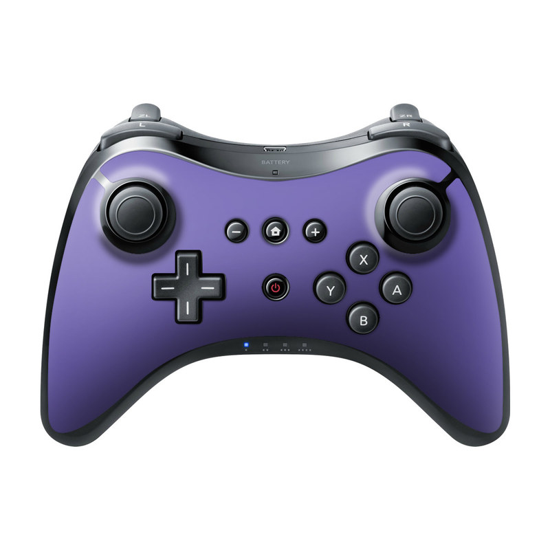 Wii U Pro Controller Skin design of Blue, Violet, Sky, Purple, Daytime, Black, Lilac, Cobalt blue, Pink, Azure with purple colors