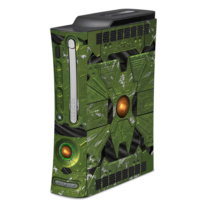 Old Xbox 360 Skin design of Green, Fictional character, Games, Fiction, Pc game, Illustration, Strategy video game, Digital compositing, Art, Screenshot, with green, yellow, orange, black colors