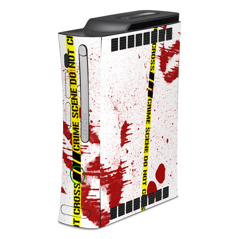 Old Xbox 360 Skin design of Text, Font, Red, Graphic design, Logo, Graphics, Brand, Banner, with white, red, yellow, black colors