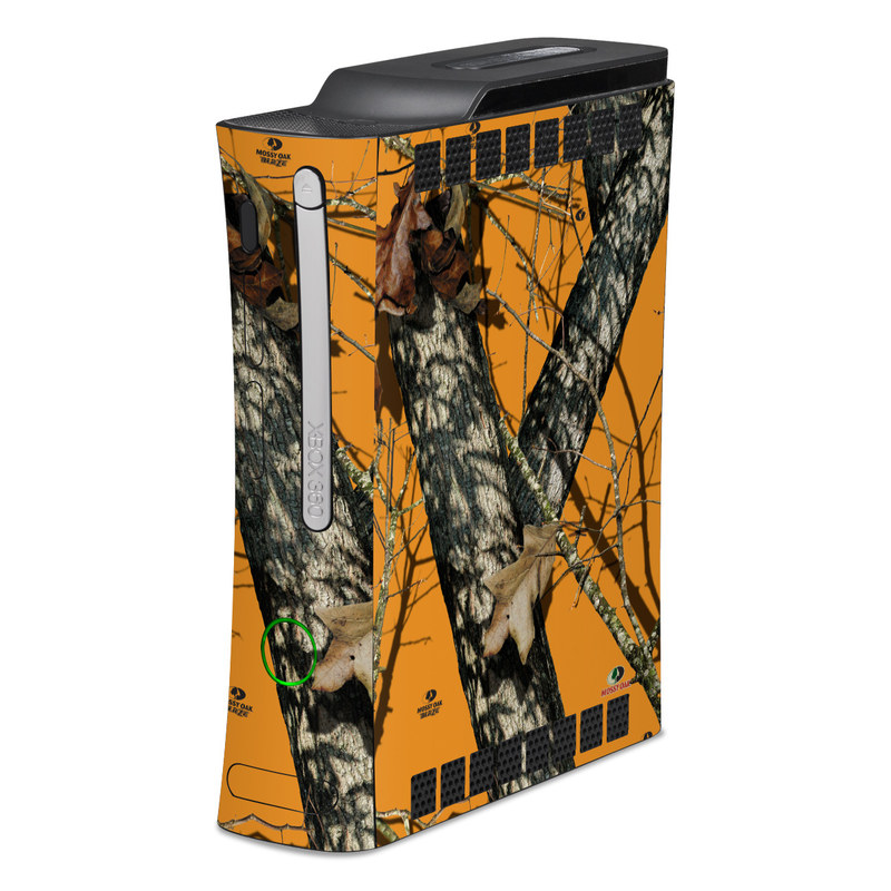 Old Xbox 360 Skin design of Tree, Branch, Canoe birch, Woody plant, Plant, Leaf, Adaptation, Wildlife, Trunk, Birch family, with green, black, gray, red colors