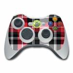 Red Plaid Xbox 360 Controller Skin