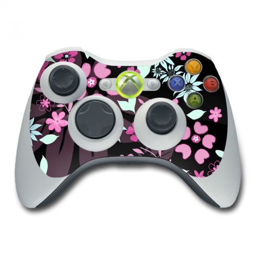 Dark Flowers Xbox 360 Controller Skin