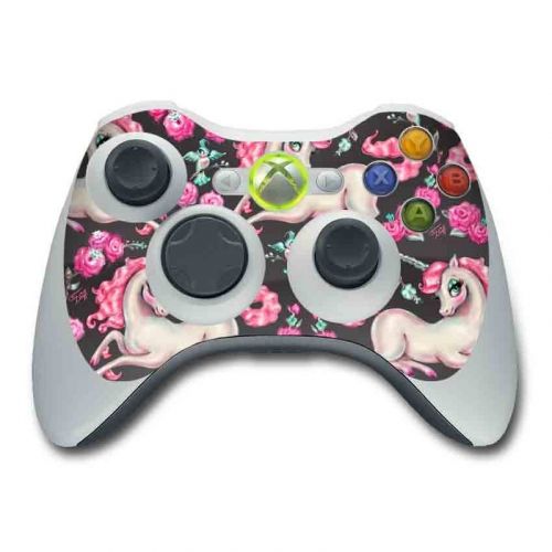 Unicorns and Roses Xbox 360 Controller Skin