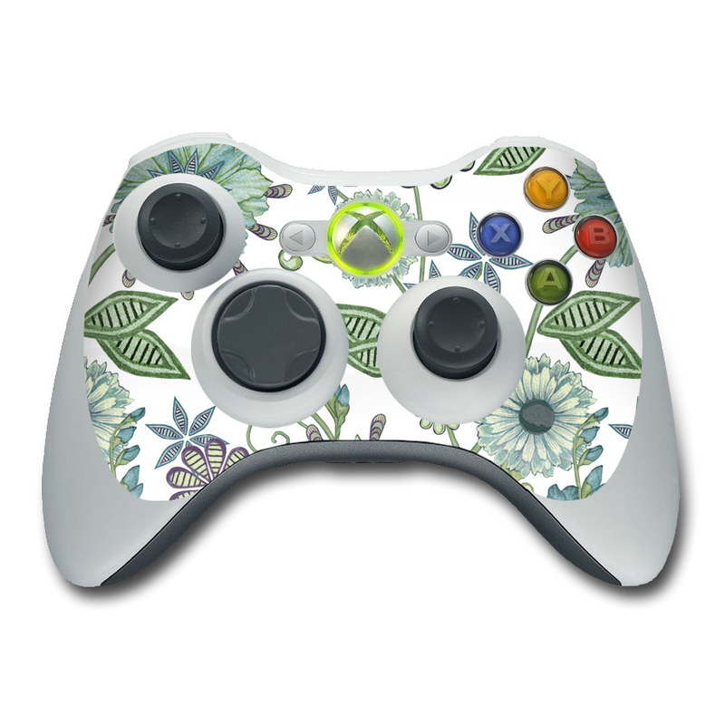  Skin design of Green, Pattern, Flower, Botany, Plant, Leaf, Design, Wildflower, with white, green, blue colors