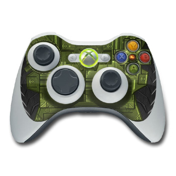 Xbox 360 Controller Skin design of Green, Fictional character, Games, Fiction, Pc game, Illustration, Strategy video game, Digital compositing, Art, Screenshot, with green, yellow, orange, black colors