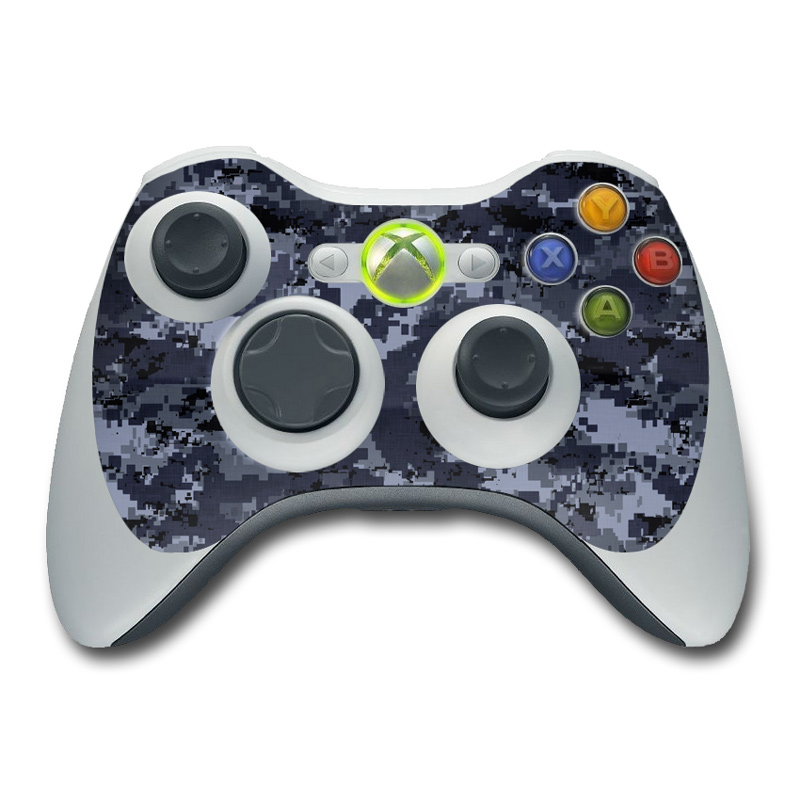 gray blue xbox controller