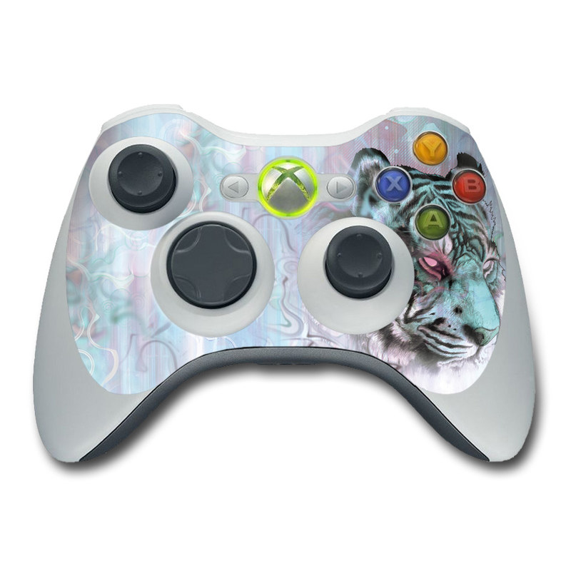 Xbox 360 Controller Skin design of Watercolor paint, Illustration, Art, Visual arts, Drawing, Graphic design, Pattern, Painting, Acrylic paint, Fictional character, with gray, purple, black colors