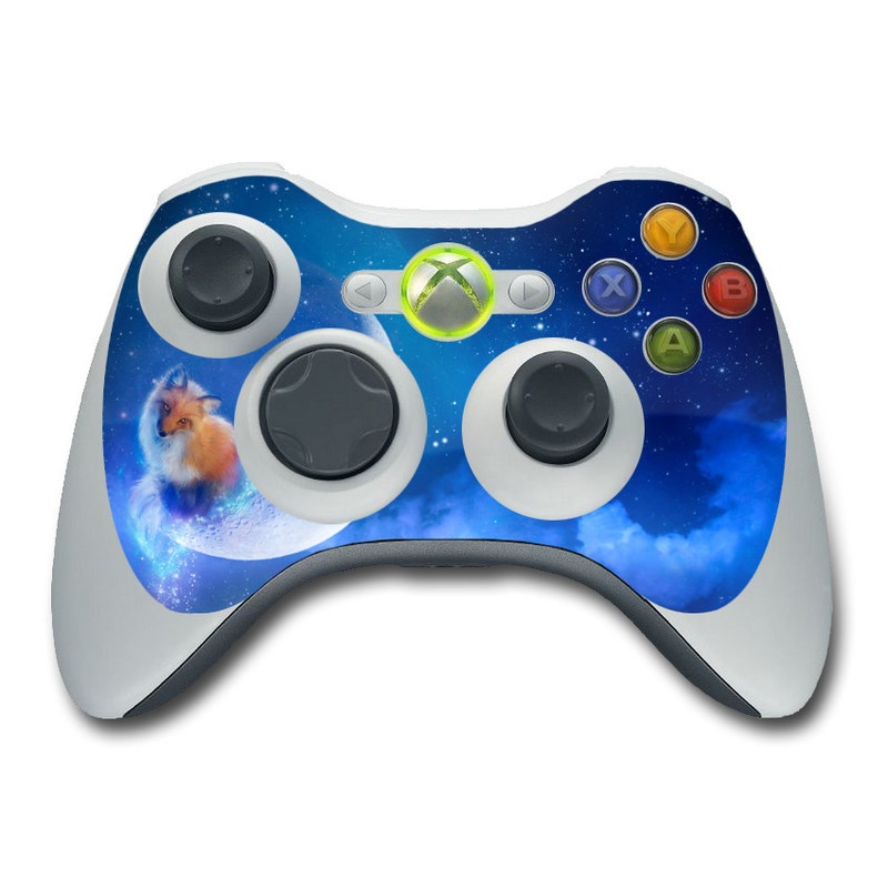 Xbox 360 Controller Skin design of Sky, Atmosphere, Astronomical object, Outer space, Space, Universe, Illustration, Nebula, Galaxy, Fictional character, with blue, black, gray colors