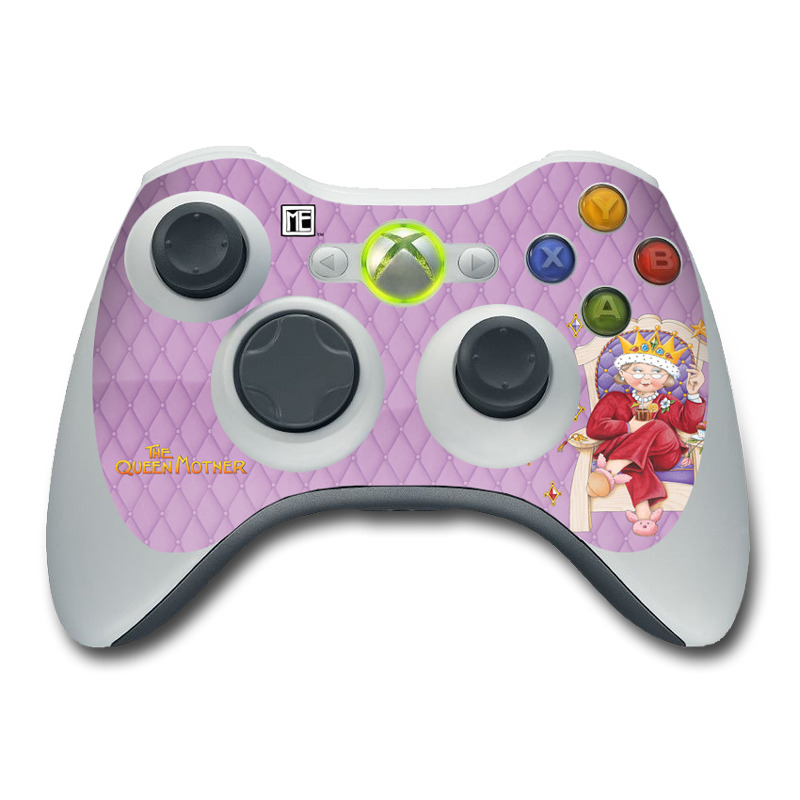 Xbox 360 Controller Skin design of Illustration, Art, Blessing, with gray, red, green, pink, purple, orange colors