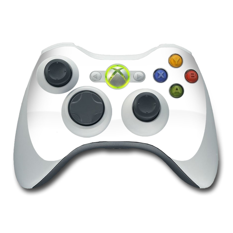 Xbox 360 Controller Skin design of White, Black, Line, with white colors