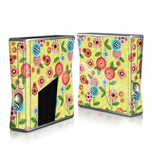 Button Flowers Xbox 360 S Skin