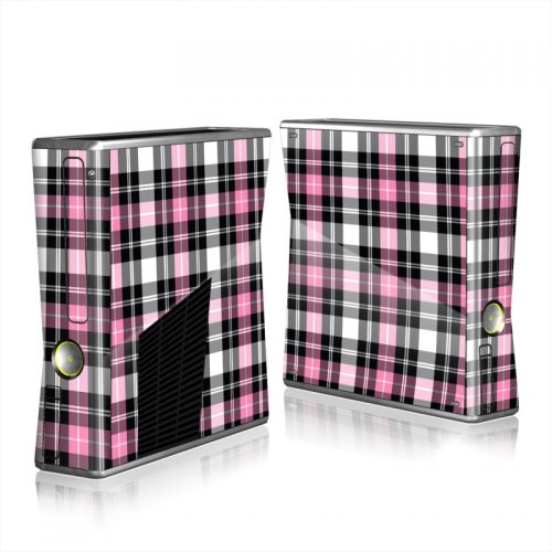 Pink Plaid Xbox 360 S Skin