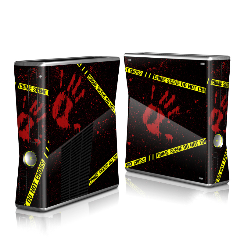 Xbox 360 S Skin design of Red, Black, Font, Text, Logo, Graphics, Graphic design, Room, Carmine, Fictional character, with black, red, green colors