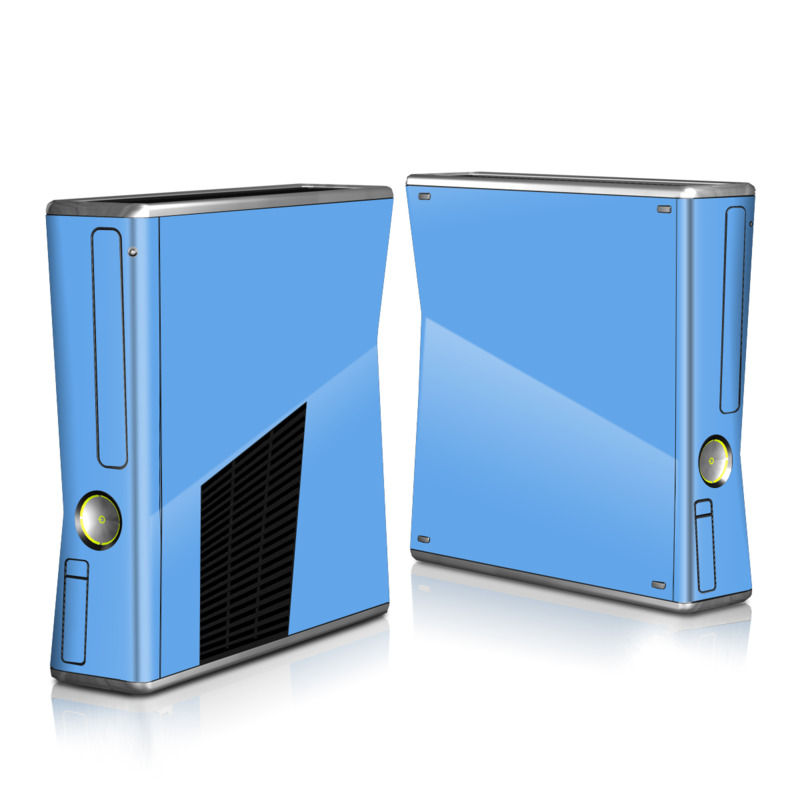 Xbox 360 S Skin design of Sky, Blue, Daytime, Aqua, Cobalt blue, Atmosphere, Azure, Turquoise, Electric blue, Calm, with blue colors