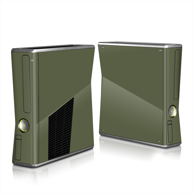 Xbox 360 S Skin design of Green, Brown, Text, Yellow, Grass, Font, Pattern, Beige, with green, brown colors