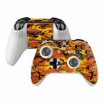 Orange Camo Xbox One Controller Skin