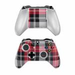 Red Plaid Xbox One Controller Skin