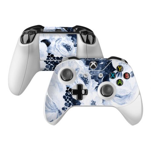 Blue Blooms Xbox One Controller Skin