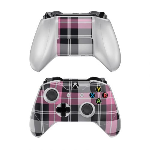 Pink Plaid Xbox One Controller Skin
