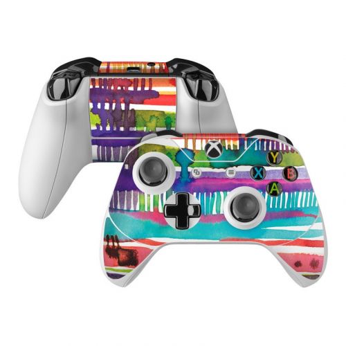 Watercolor Lines Xbox One Controller Skin
