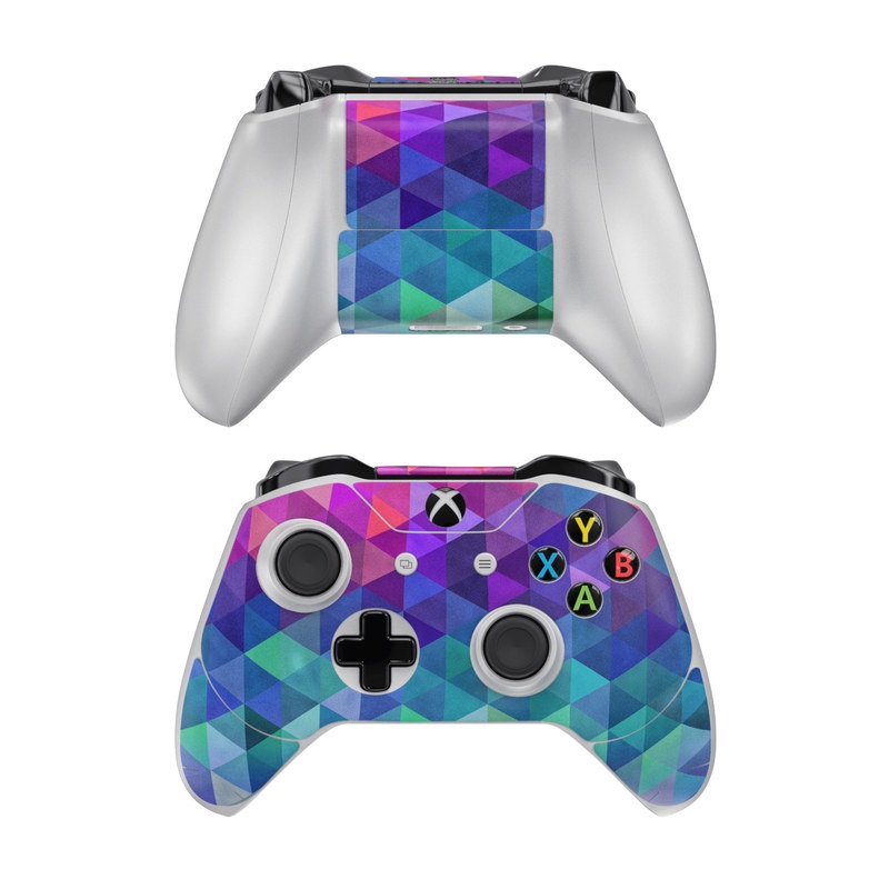 pink and blue xbox one controller