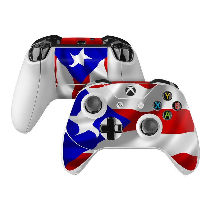 Xbox One Controller Skin design of Flag, Flag of the united states, Flag Day (USA), Veterans day, Independence day, with red, blue, white colors