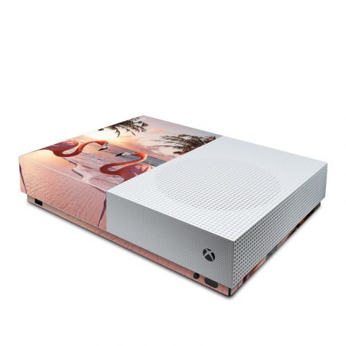 Flamingo Palm Xbox One S All Digital Edition Skin