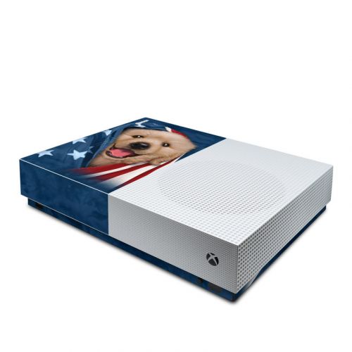 Patriotic Retriever Xbox One S All Digital Edition Skin
