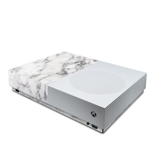 White Marble Xbox One S All Digital Edition Skin
