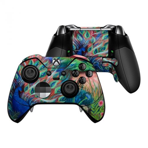 Coral Peacock Xbox One Elite Controller Skin