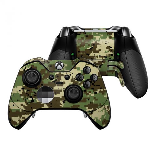 Digital Woodland Camo Xbox One Elite Controller Skin