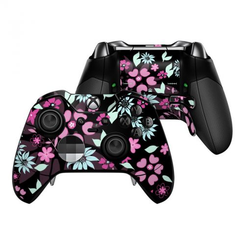 Dark Flowers Xbox One Elite Controller Skin
