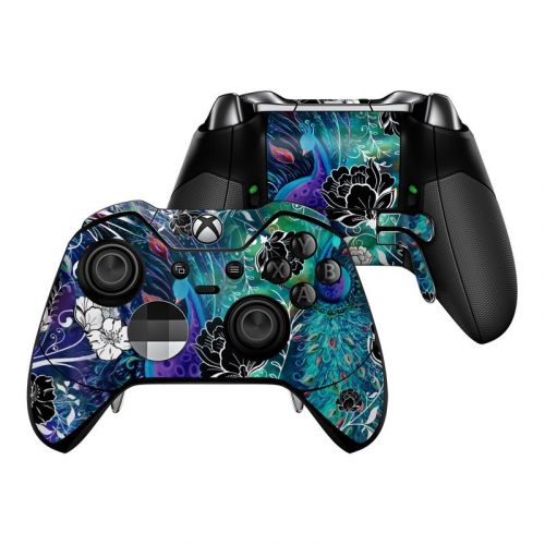 Peacock Garden Xbox One Elite Controller Skin