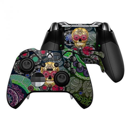 Sugar Skull Paisley Xbox One Elite Controller Skin