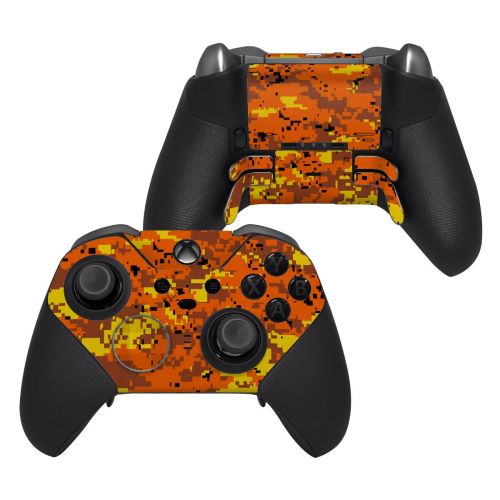Digital Orange Camo Xbox Elite Controller Series 2 Skin
