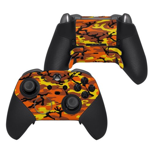 Orange Camo Xbox Elite Controller Series 2 Skin